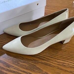 Calvin Klein Women's Cream Heels